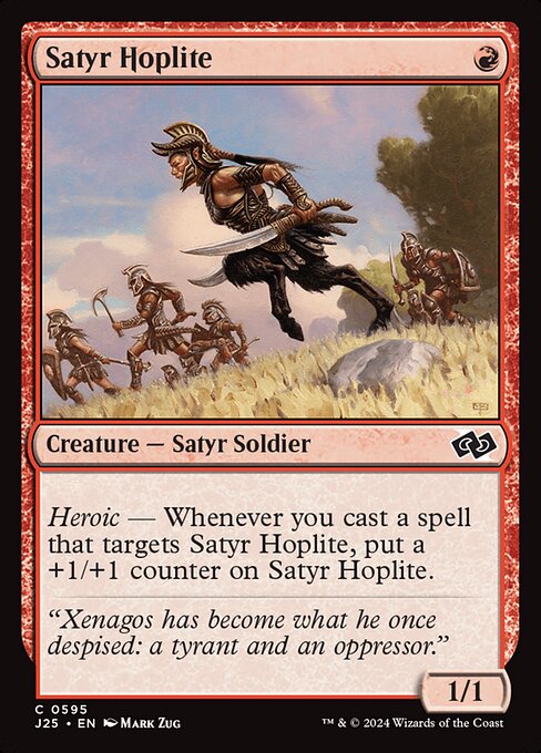 Satyr Hoplite - Foundations Jumpstart Common Card