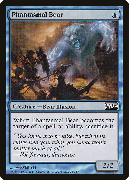 Phantasmal Bear - Magic 2012 Common Card