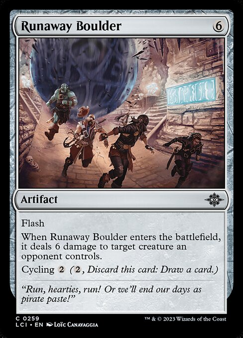 Runaway Boulder - The Lost Caverns of Ixalan Common Card