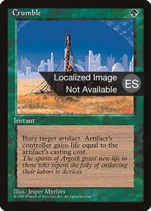 Crumble - Fourth Edition Foreign Black Border Uncommon Card