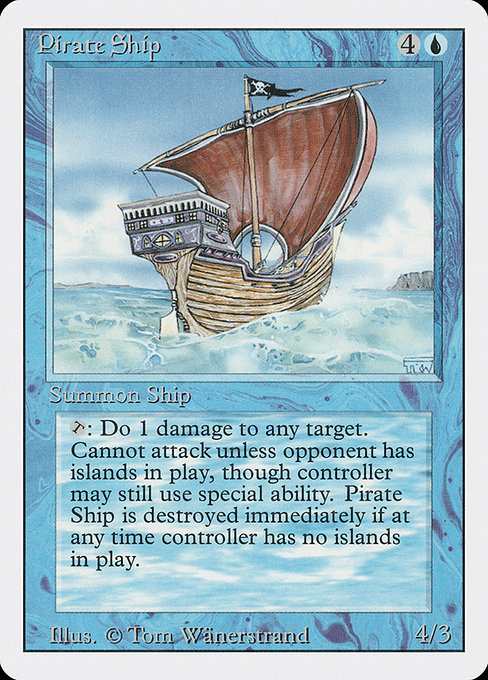 Pirate Ship - Revised Edition Rare Card