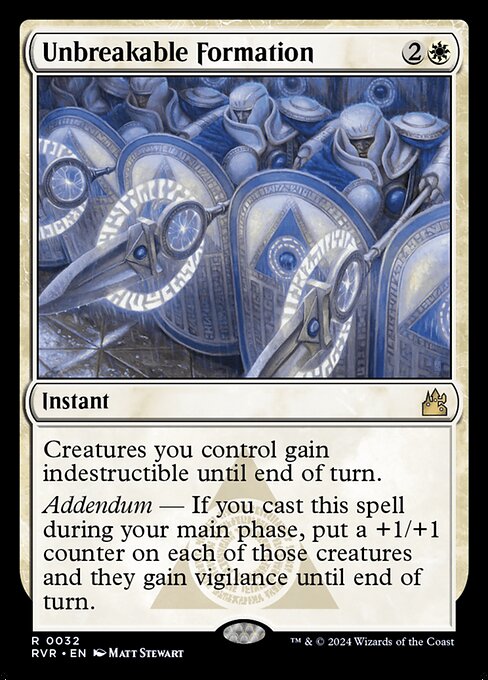 Unbreakable Formation - Ravnica Remastered Rare Card