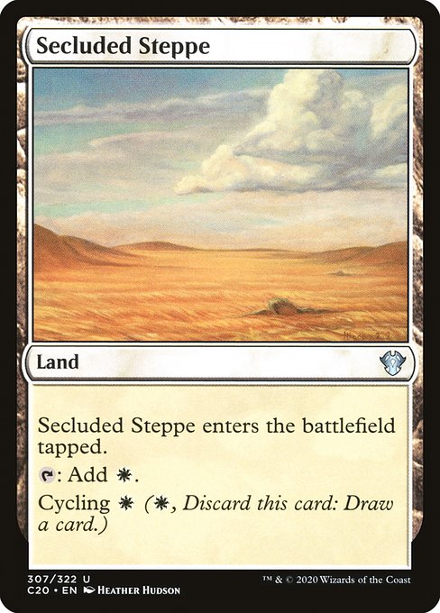 Secluded Steppe - Commander 2020 Uncommon Card