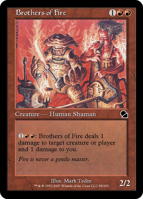Brothers of Fire - Masters Edition Common Card