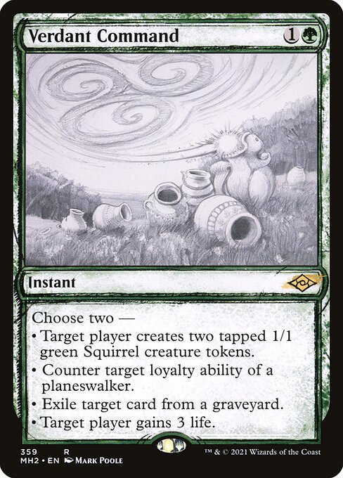 Verdant Command - Modern Horizons 2 Rare Card