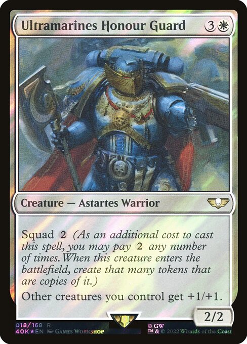 Ultramarines Honour Guard - Warhammer 40,000 Commander Rare Card