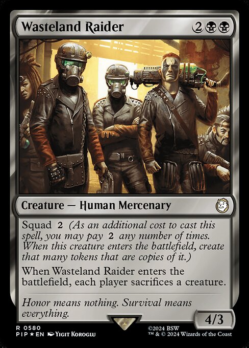 Wasteland Raider - Fallout Rare Card