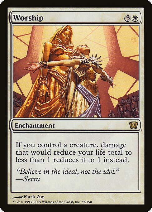Worship - Ninth Edition Rare Card
