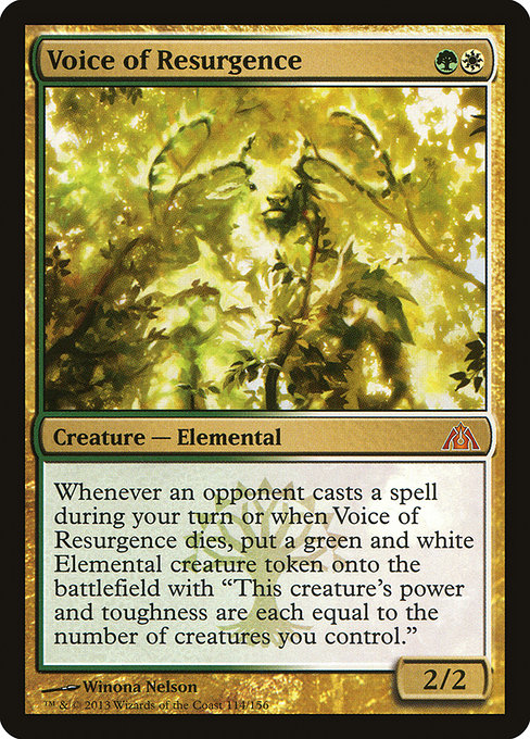 Voice of Resurgence - Dragon's Maze Mythic Card