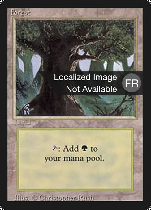Forest - Foreign Black Border Common Card
