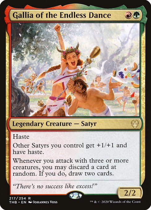 Gallia of the Endless Dance - Theros Beyond Death Rare Card