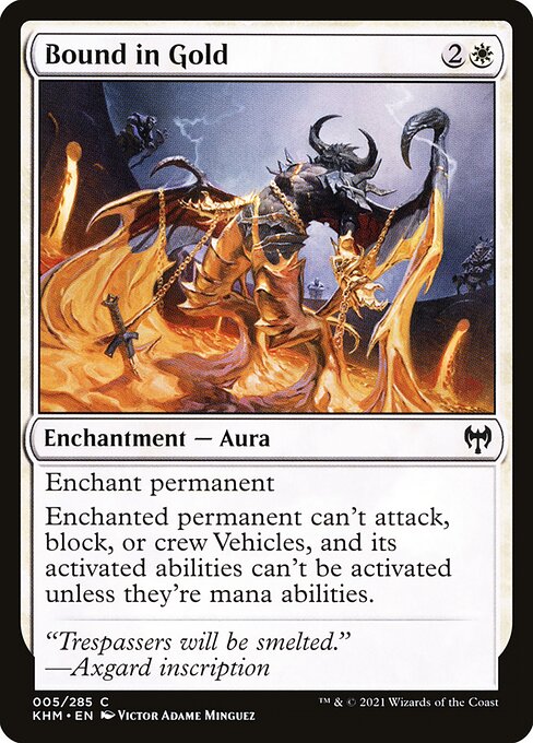 Bound in Gold - Kaldheim Common Card