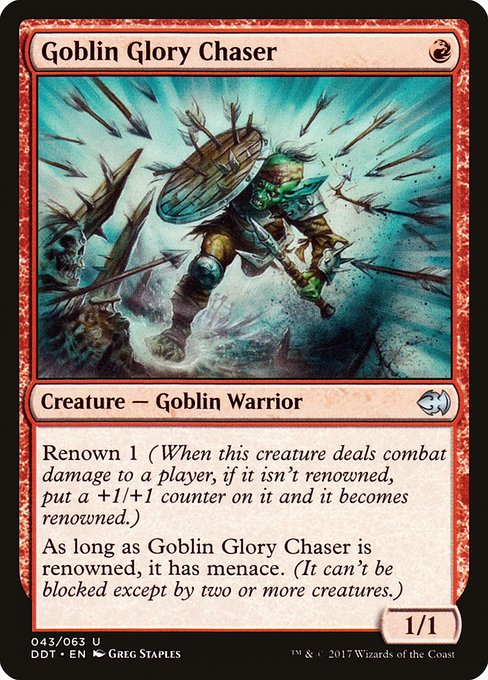 Goblin Glory Chaser - Duel Decks: Merfolk vs. Goblins Uncommon Card