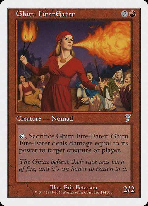 Ghitu Fire-Eater - Seventh Edition Uncommon Card