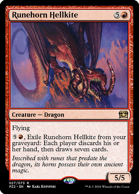 Runehorn Hellkite - Treasure Chest Rare Card