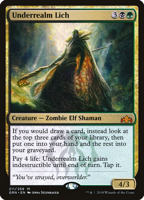 Underrealm Lich - Guilds of Ravnica Mythic Card
