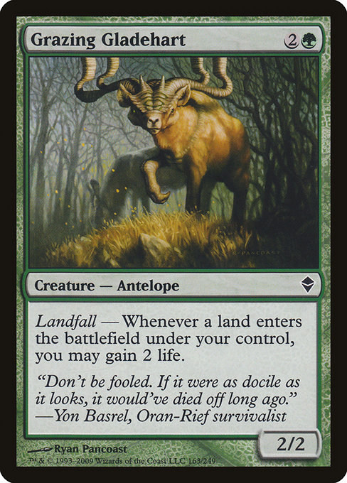 Grazing Gladehart - Zendikar Common Card