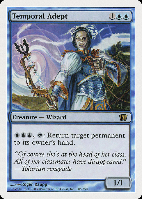 Temporal Adept - Eighth Edition Rare Card