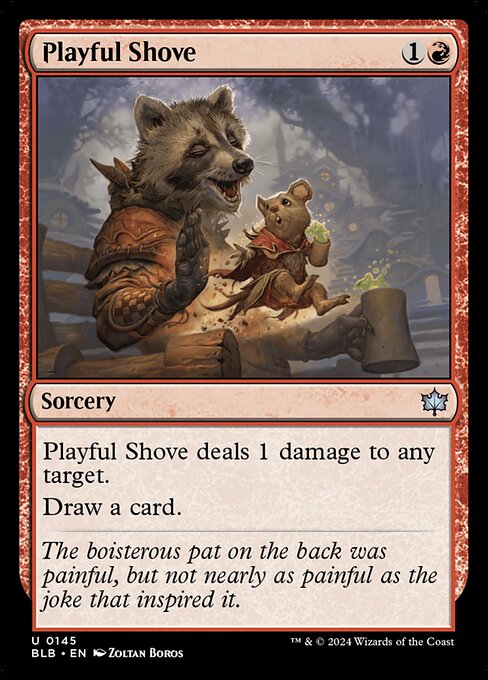 Playful Shove - Bloomburrow Uncommon Card