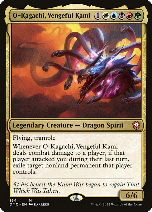 O-Kagachi, Vengeful Kami - Dominaria United Commander Mythic Card