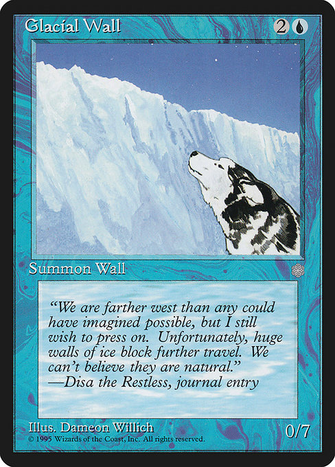 Glacial Wall - Ice Age Uncommon Card