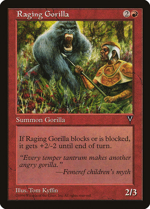 Raging Gorilla - Visions Common Card