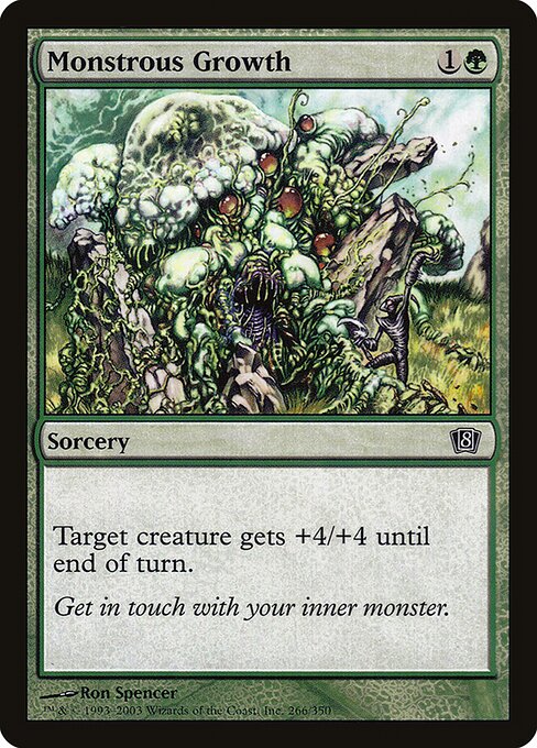 Monstrous Growth - Eighth Edition Common Card
