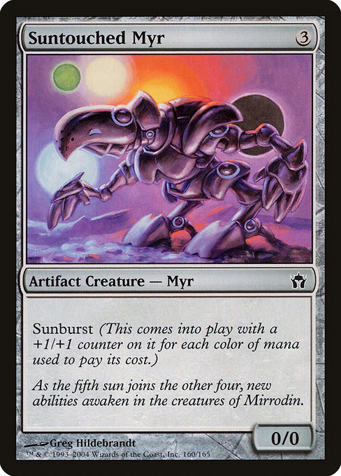 Suntouched Myr - Fifth Dawn Common Card