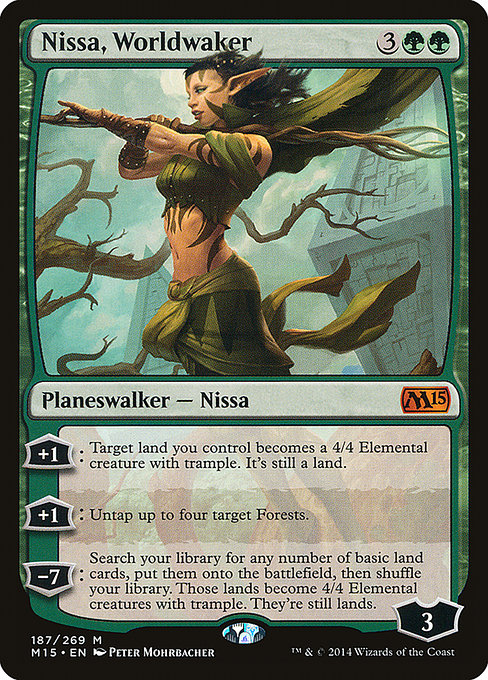 Nissa, Worldwaker - Magic 2015 Mythic Card