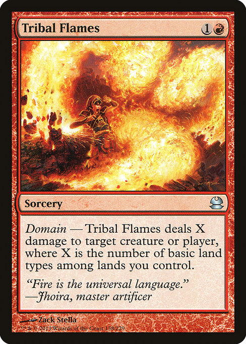 Tribal Flames - Modern Masters Uncommon Card