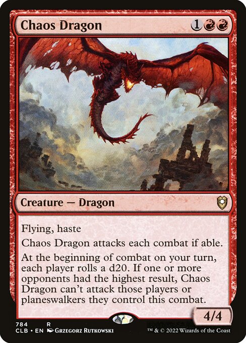 Chaos Dragon - Commander Legends: Battle for Baldur's Gate Rare Card