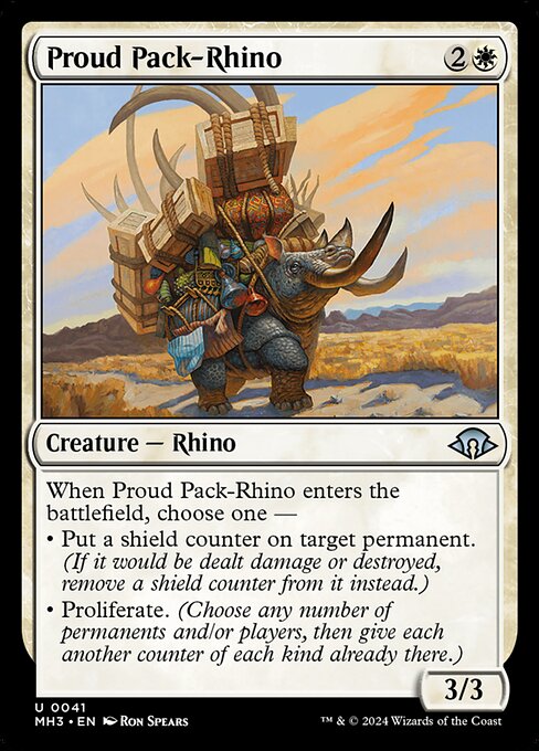 Proud Pack-Rhino - Modern Horizons 3 Uncommon Card