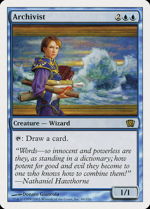 Archivist - Eighth Edition Rare Card