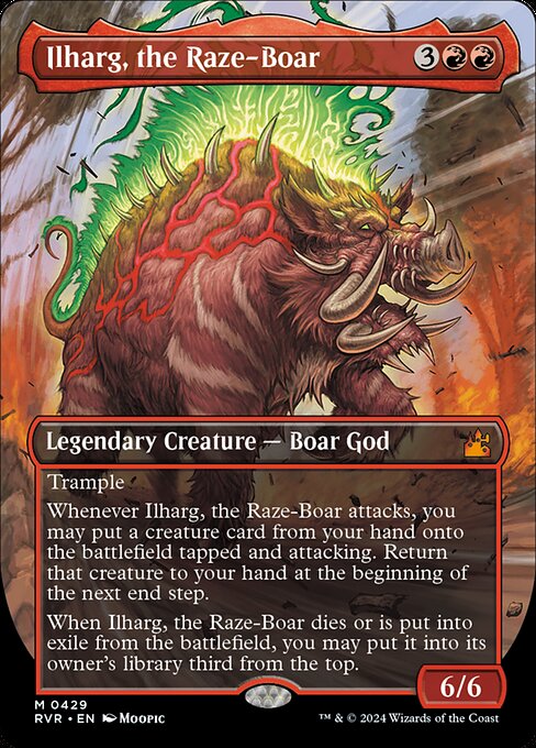 Ilharg, the Raze-Boar - Ravnica Remastered Mythic Card