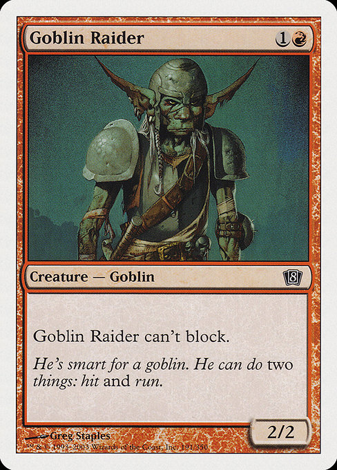Goblin Raider - Eighth Edition Common Card