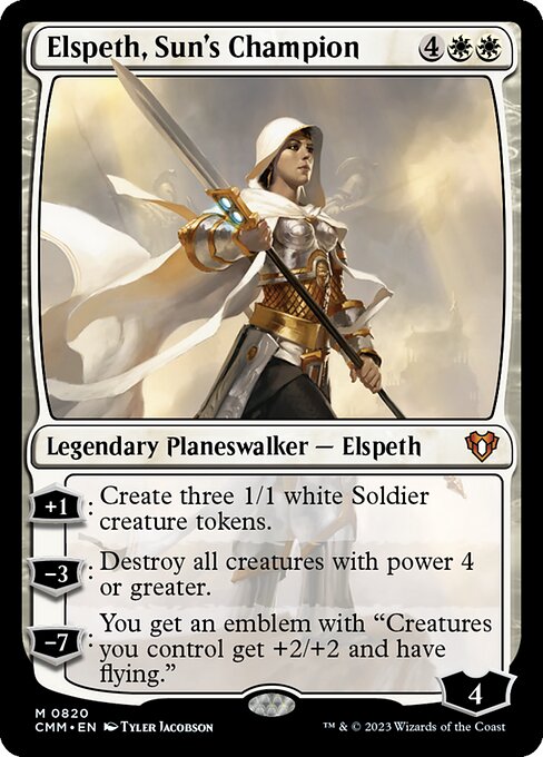 Elspeth, Sun's Champion - Commander Masters Mythic Card