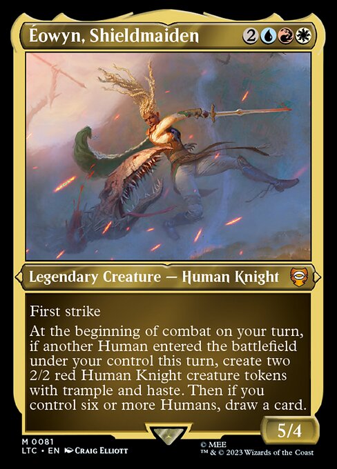 Éowyn, Shieldmaiden - Tales of Middle-earth Commander Mythic Card