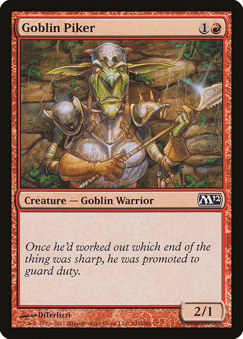 Goblin Piker - Magic 2012 Common Card