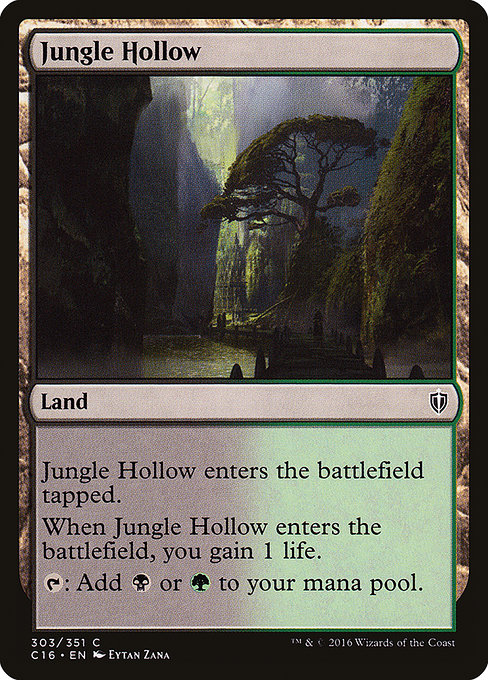 Jungle Hollow - Commander 2016 Common Card