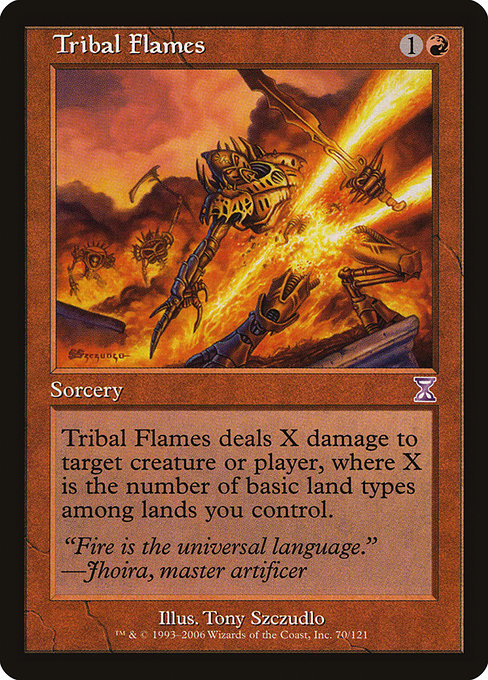 Tribal Flames - Time Spiral Timeshifted Special Card