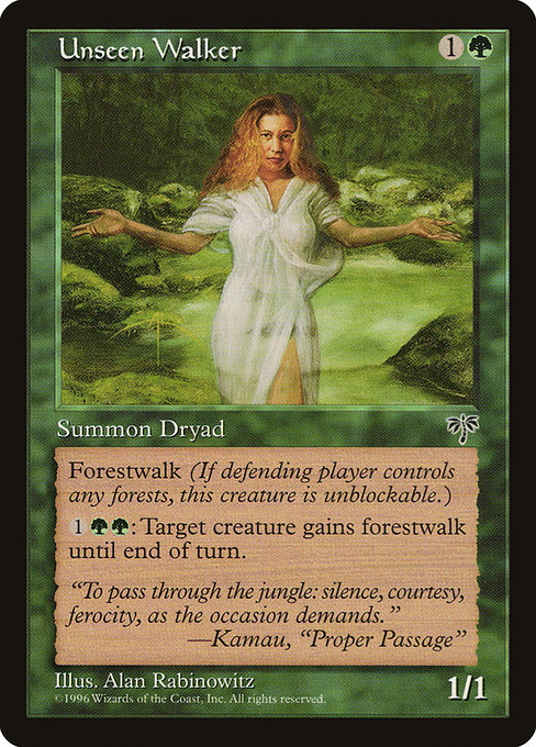 Unseen Walker - Mirage Uncommon Card
