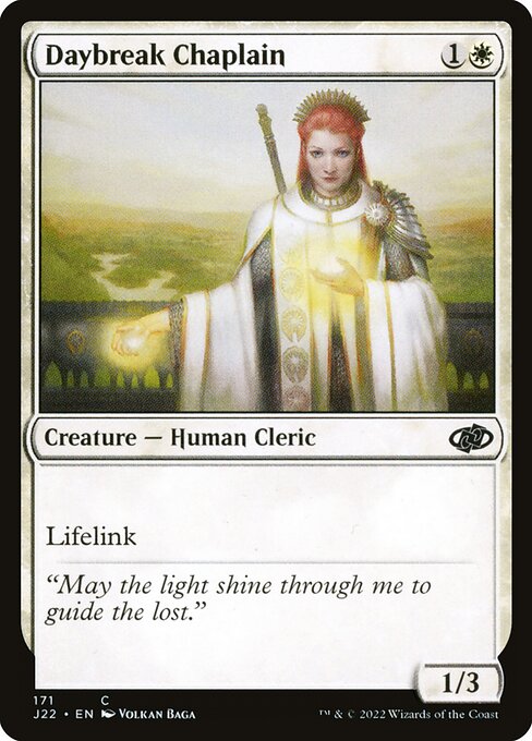 Daybreak Chaplain - Jumpstart 2022 Common Card