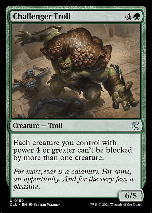 Challenger Troll - Ravnica: Clue Edition Uncommon Card