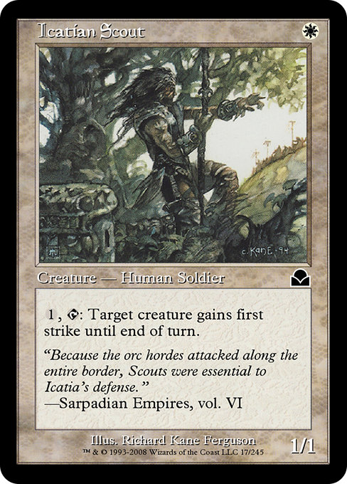 Icatian Scout - Masters Edition II Common Card