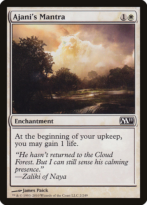 Ajani's Mantra - Magic 2011 Common Card