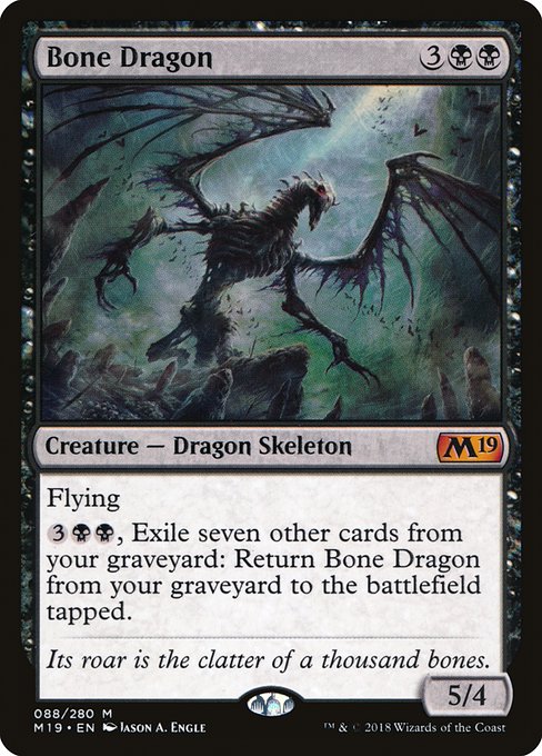 Bone Dragon - Core Set 2019 Mythic Card