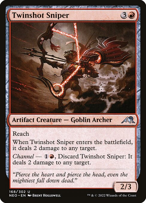 Twinshot Sniper - Kamigawa: Neon Dynasty Uncommon Card