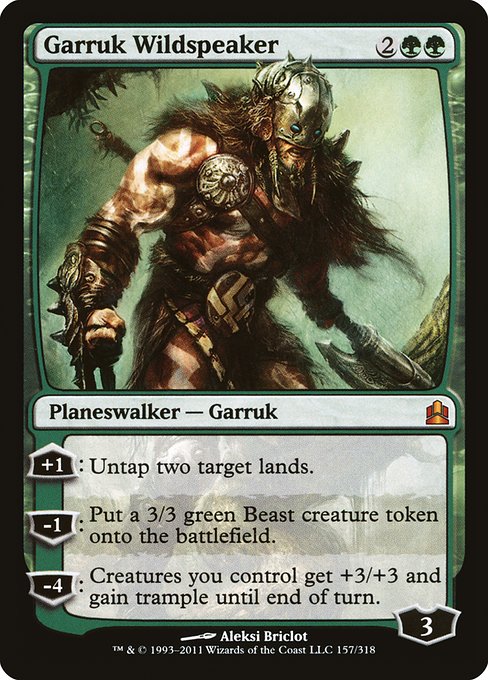 Garruk Wildspeaker - Commander 2011 Mythic Card
