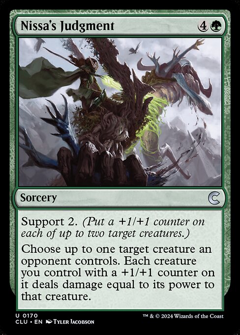 Nissa's Judgment - Ravnica: Clue Edition Uncommon Card