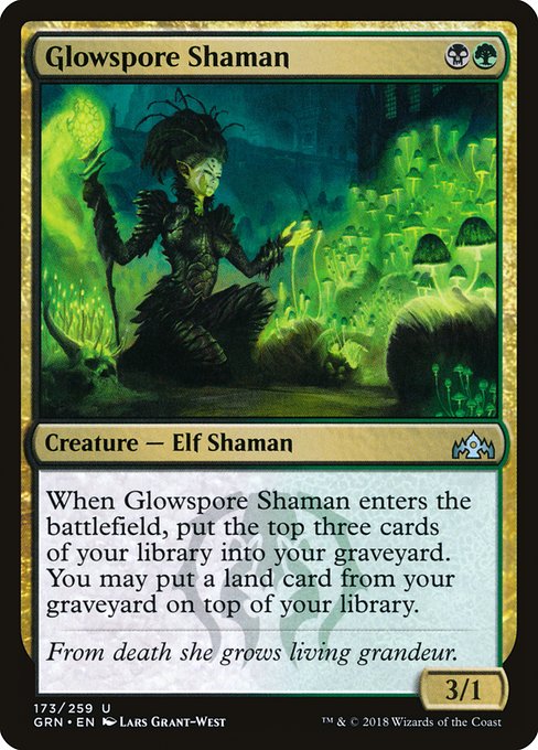 Glowspore Shaman - Guilds of Ravnica Uncommon Card